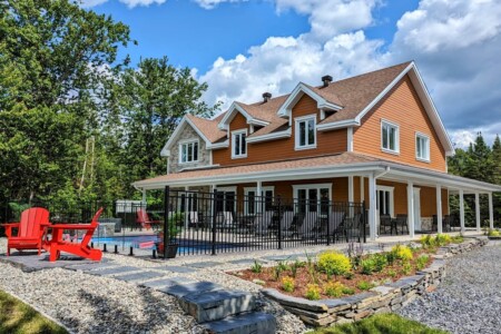 Chalet a louer estrie Domaine de la Claire Fontaine