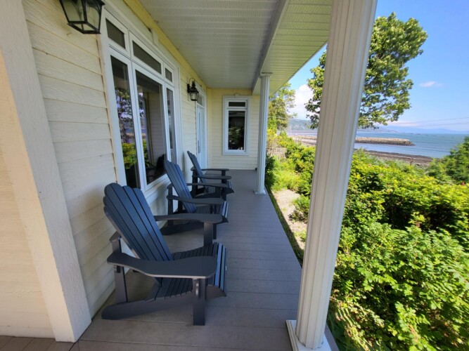 Chalet à louer Face au Fleuve à Saint-Irénée, hébergement à Charlevoix